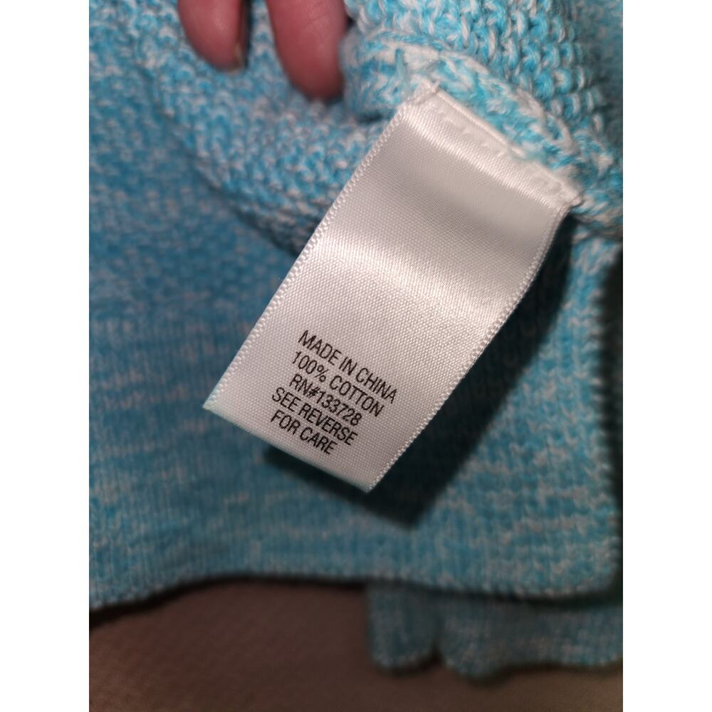 Croft & Barrow Turquoise Sweater - Picture 3 of 4
